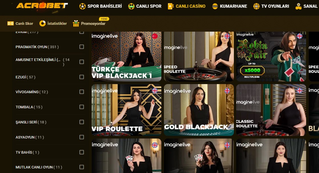 Acrobet Üyelik